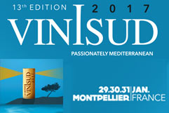 Piancanelli winery partecipera a ViniSud 2017 fiera di vini a Montpellier Francia, 29 31 gennaio 2017